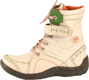 TMA EYES Women's Leather Casual Ankle Boots Fashion Non-slip With Side Zipper Design