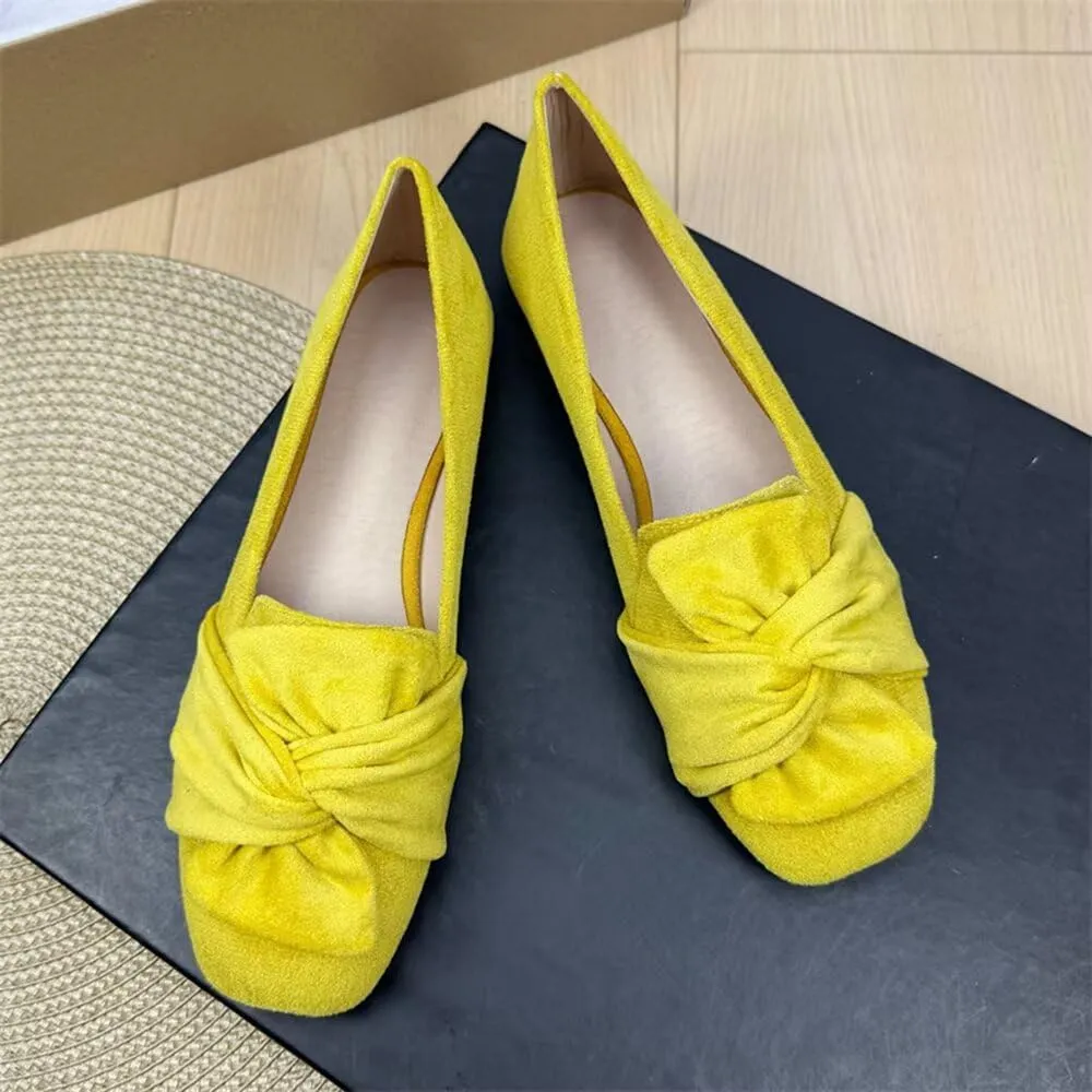 TN TANGNEST Womens Dress Flats Fashion Soft Pointed Toe Bowknot Slip On Flat Shoes