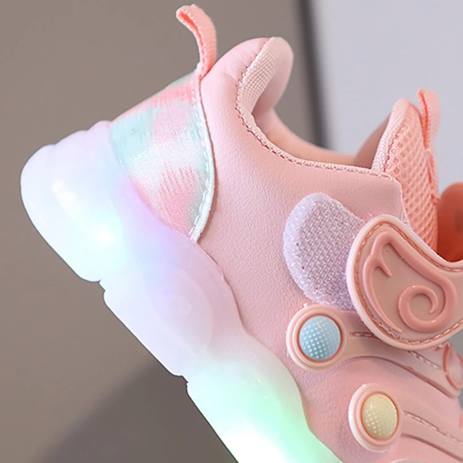 Toddler Boys Girls Led Light Up Sneaker Led Flashing Lightweight Mesh Breathable Sport Walking Running Shoes