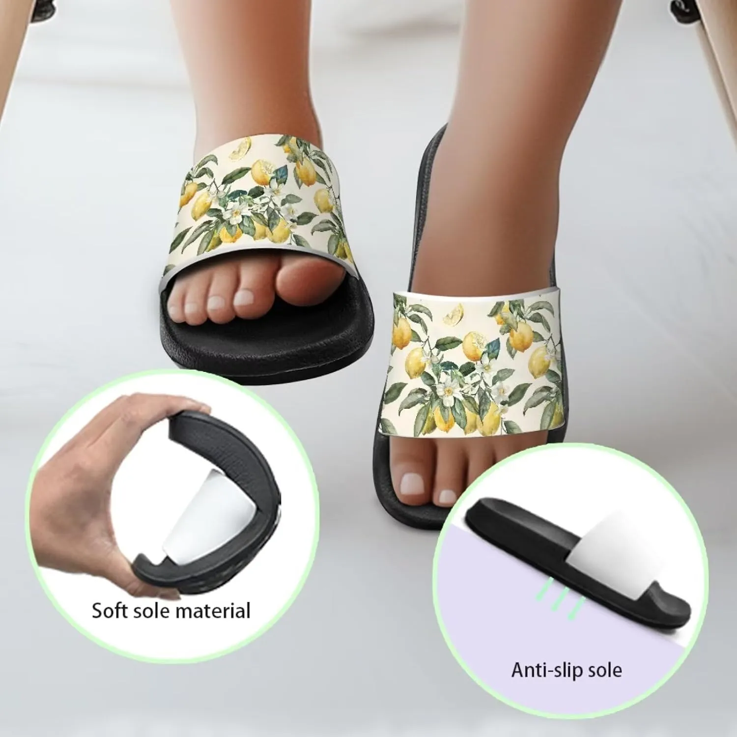 Toddler Boys Slides Sports Slides Sandals Water Shoes Casual Slippers Comfortable Beach Pool Shower Shoes Waterproof
