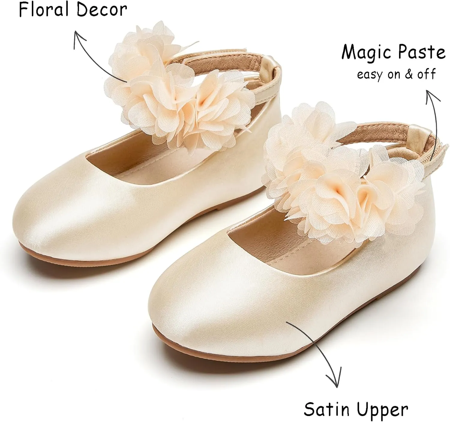 Toddler Little Girls Mary Jane Ballet Flat Dress Shoes