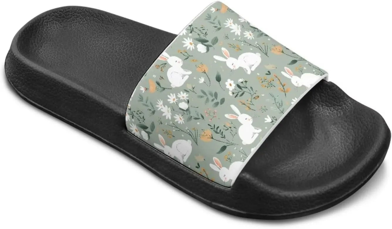Toddler Slide Sandals Lightweight Slippers Slip Resistant Footwear Cushioned Thick Sole Beach Slides Pool Sandals