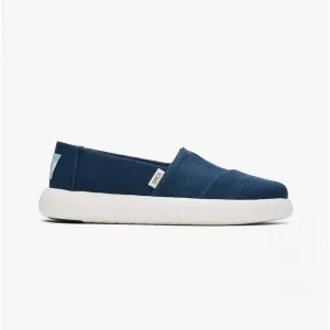 TOMS ALPARGATA MALLOW Womens Chunky Slip-On Espadrilles Navy
