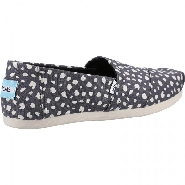 TOMS ALPARGATA WITH CLOUDBOUND Womens Slip-On Textile Espadrilles Dark Grey