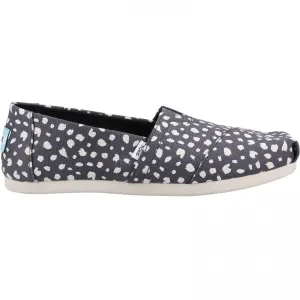 TOMS ALPARGATA WITH CLOUDBOUND Womens Slip-On Textile Espadrilles Dark Grey