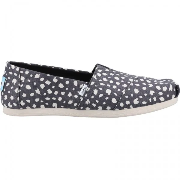 TOMS ALPARGATA WITH CLOUDBOUND Womens Slip-On Textile Espadrilles Dark Grey