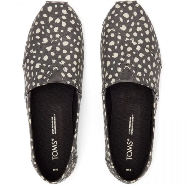 TOMS ALPARGATA WITH CLOUDBOUND Womens Slip-On Textile Espadrilles Dark Grey
