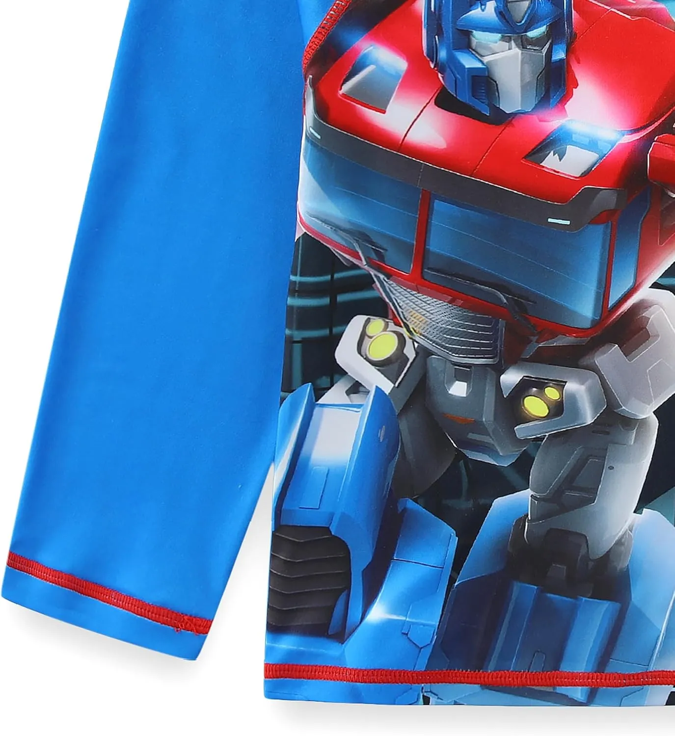 Transformers Optimus Prime Boys UPF 50  Rash Guard and Swim Trunks Swimwear Set Swimsuit for Big Kids