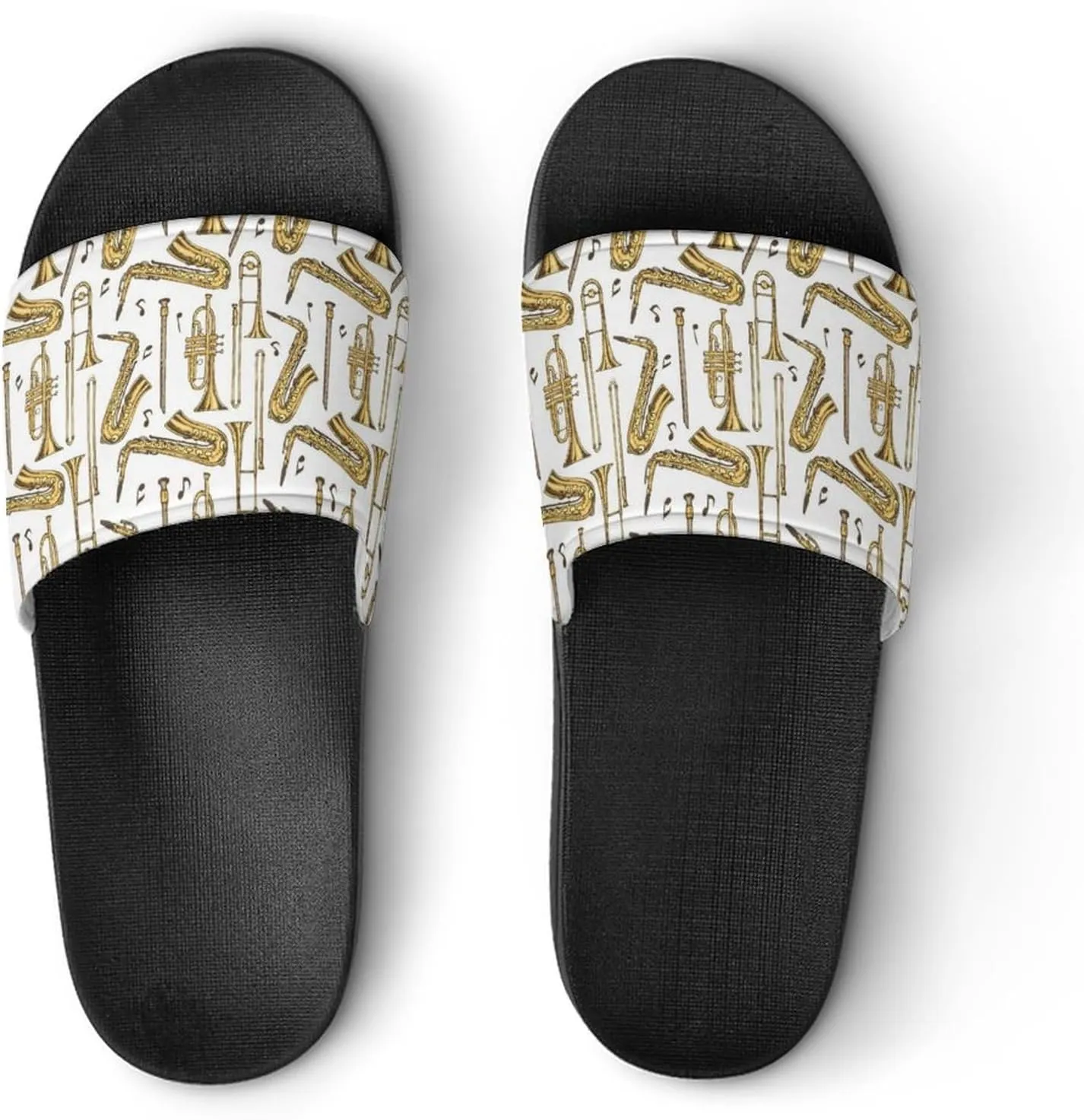 Trombone Music Instruments PVC Home Slippers Beach Shower Sandals Summer Non-Slip Outdoor Shoes for Men Women