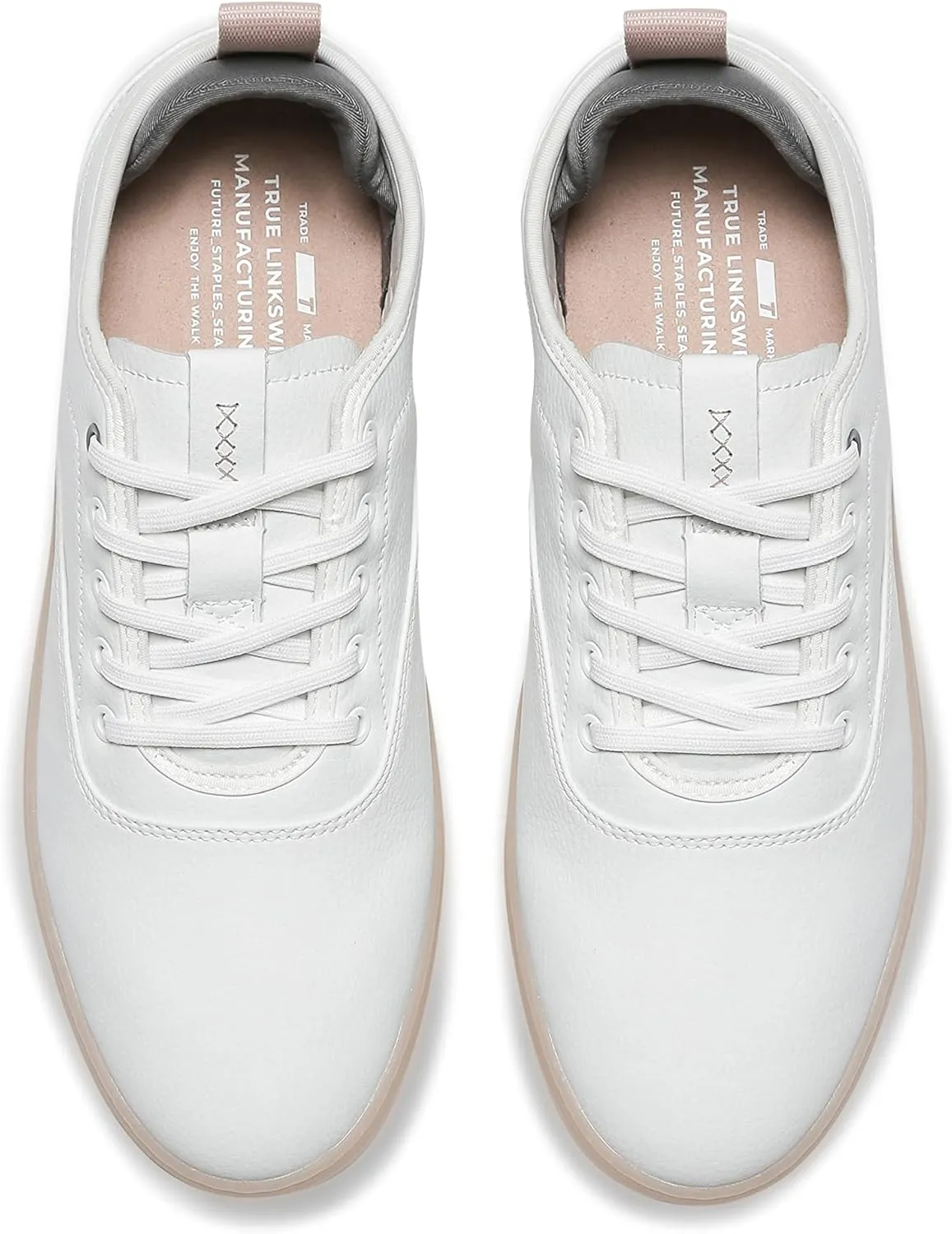 TRUE Linkswear FS-01 Men's Sneakers - Weather Resistant, Eco-Genuine Leather, Classic Style for All-Day Wear