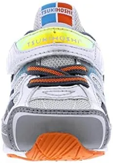 TSUKIHOSHI 3570 STORM Strap-Closure Machine-Washable Child Sneaker Shoe with Wide Toe Box and Slip-Resistant, Non-Marking Outsole - For Toddlers and Little Kids, Ages 1-8