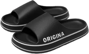 Unisex-Adult Slide Sandals Soft Shower Shoes Non Slip Bathroom Slippers Lightweight Pool Slippers