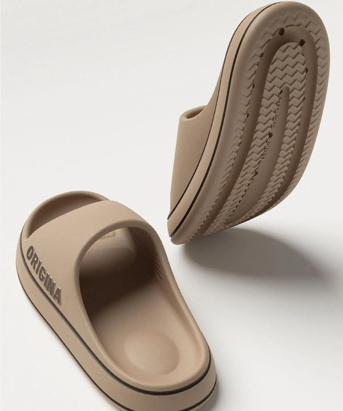 Unisex-Adult Slide Sandals Soft Shower Shoes Non Slip Bathroom Slippers Lightweight Pool Slippers