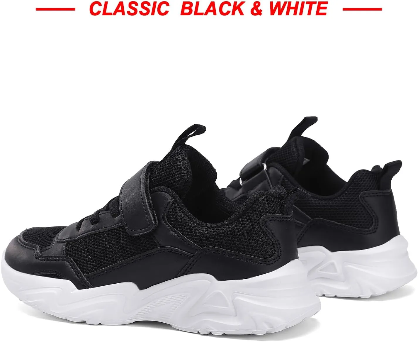 Unisex-Child White Tennis Shoes Breathable Sneakers for Boys Girls Lightweight Running Shoes Kids Toddler/Little Kid/Big Kid Gym Footwear