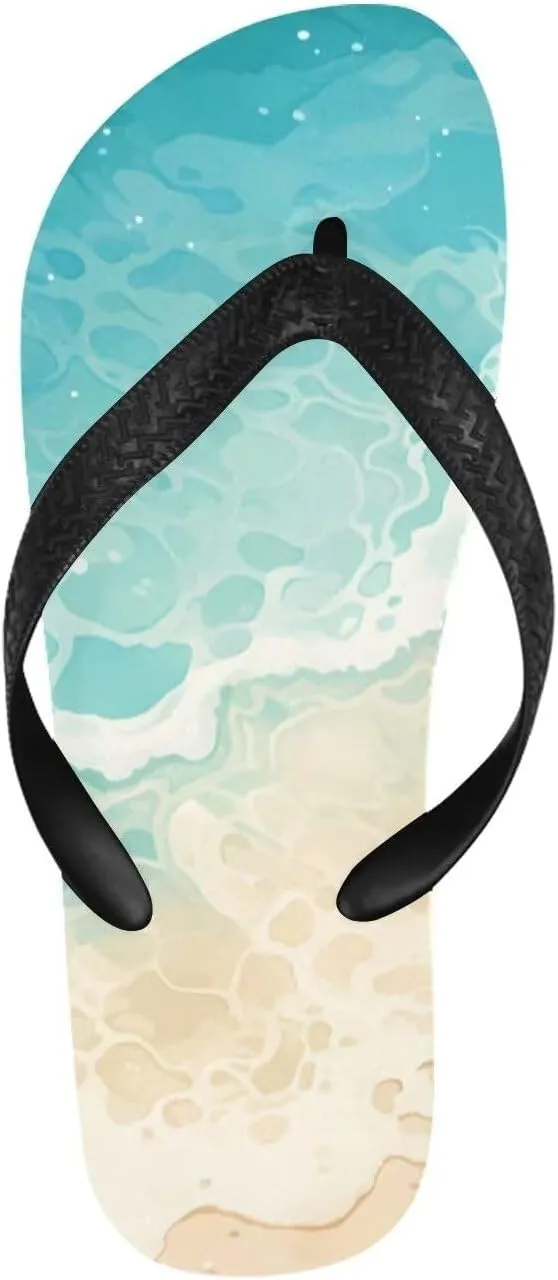 Unisex Fashion Flip Flops Ladies Lightweight Summer Beach Yoga Mat Thong Sandals Slip-on Flip Flops for Women Men
