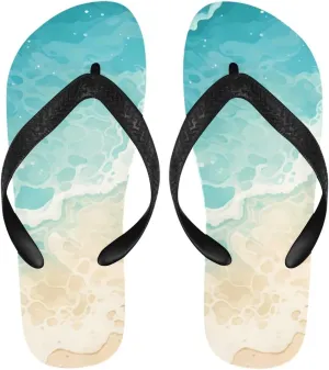 Unisex Fashion Flip Flops Ladies Lightweight Summer Beach Yoga Mat Thong Sandals Slip-on Flip Flops for Women Men