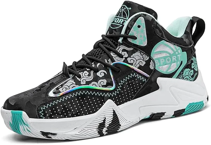 Unisex High Top Basketball Shoes Women's Shoes Men's Shoes Breathable Non Slip Outdoor Sneakers Cushioning Workout Shoes for Fitness