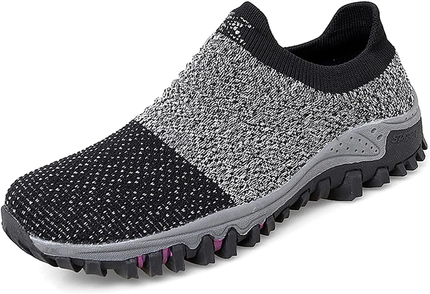 varskarc Women's Walking Shoes Slip on Sock Sneakers Non-Slip Breathe Running Shoes Lightweight Comfortable Casual Athletic Shoes