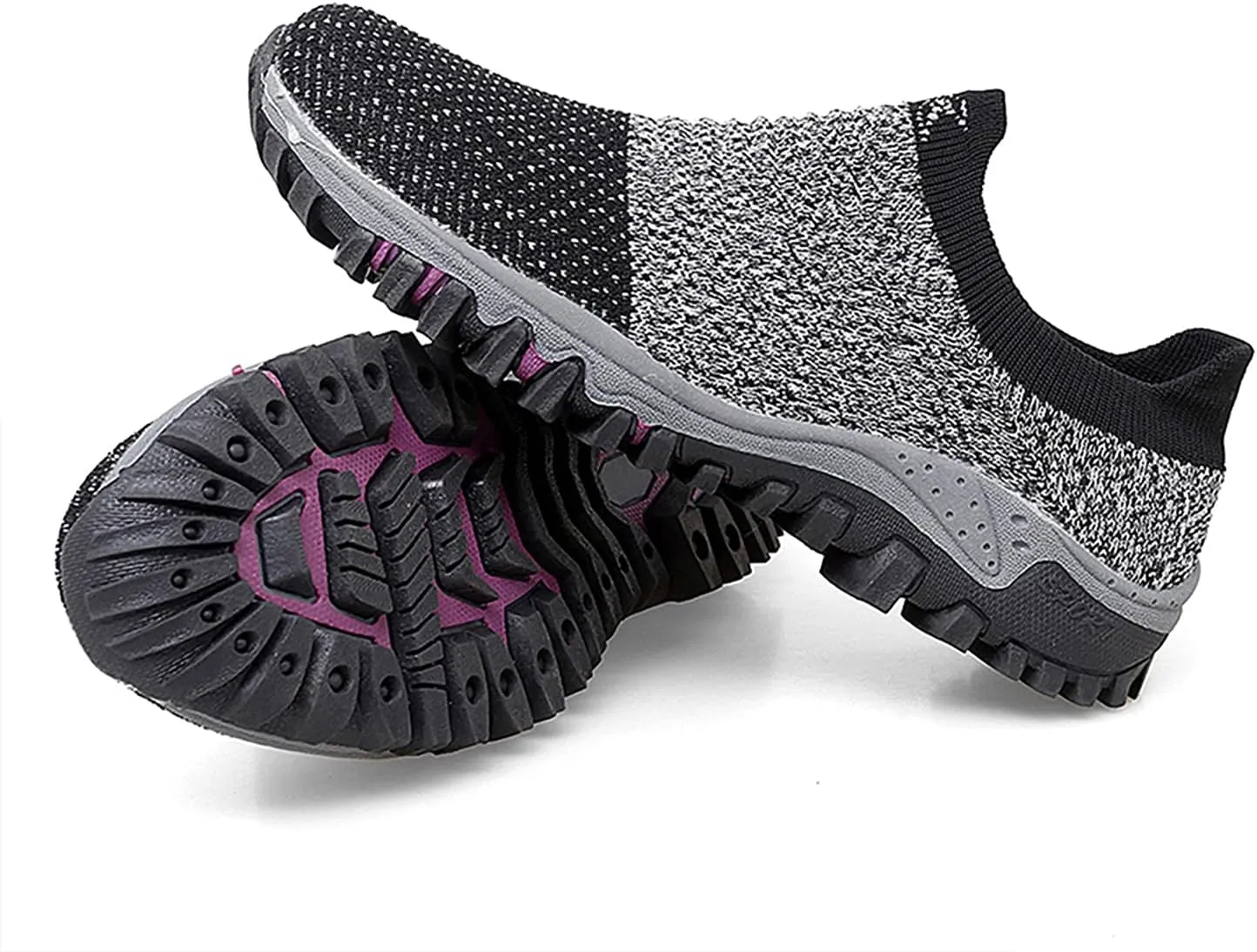 varskarc Women's Walking Shoes Slip on Sock Sneakers Non-Slip Breathe Running Shoes Lightweight Comfortable Casual Athletic Shoes