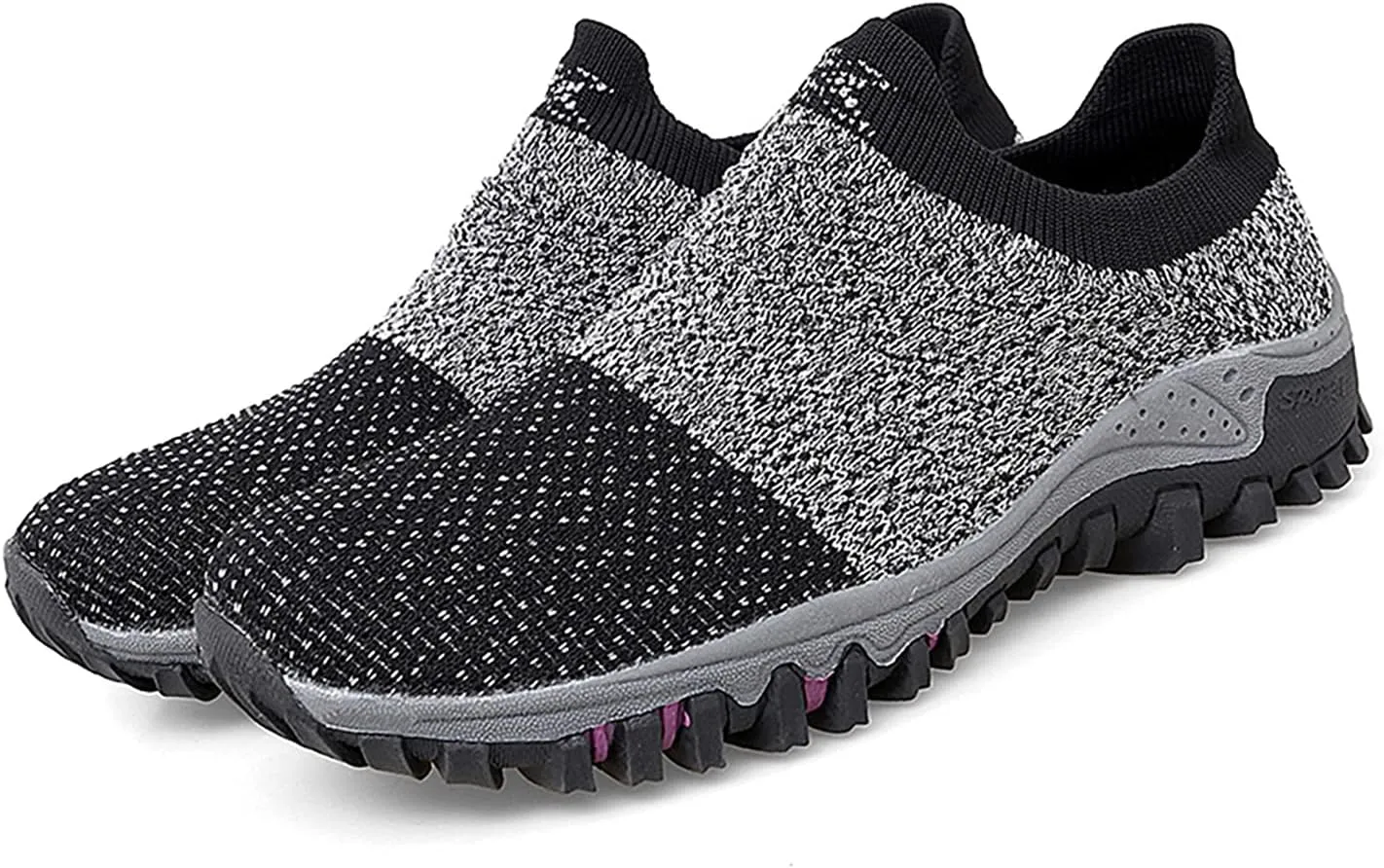 varskarc Women's Walking Shoes Slip on Sock Sneakers Non-Slip Breathe Running Shoes Lightweight Comfortable Casual Athletic Shoes
