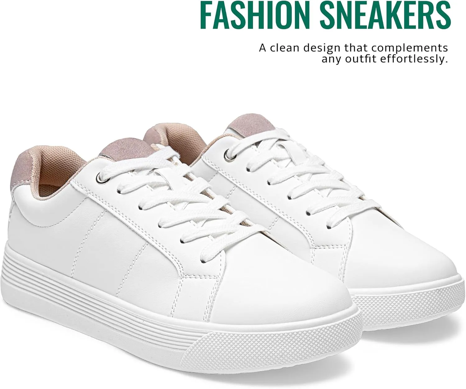 Vepose White Sneakers 8013 Casual Fashion Comfortable Classic Shoes for Walking