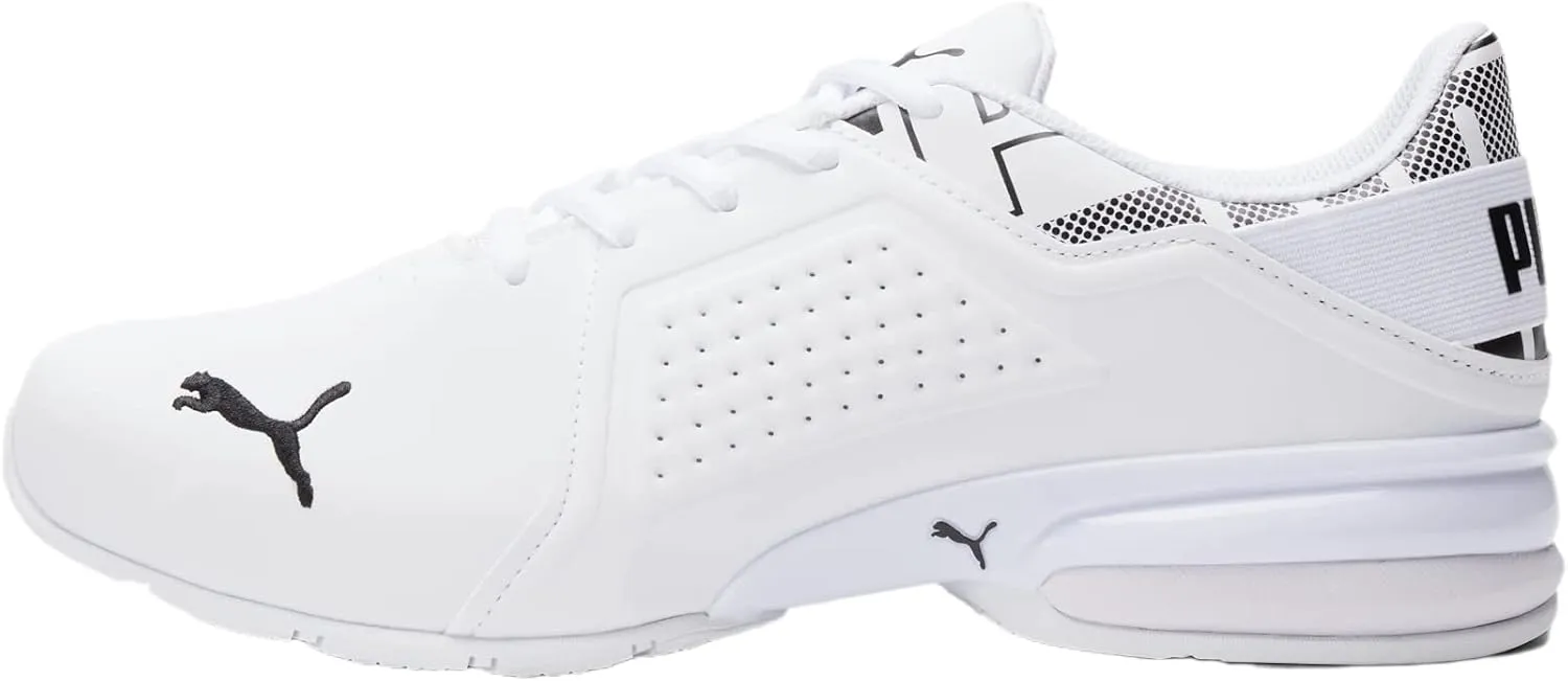 Viz Runner Repeat Mens Running Sneakers Puma White-Puma Black, 10