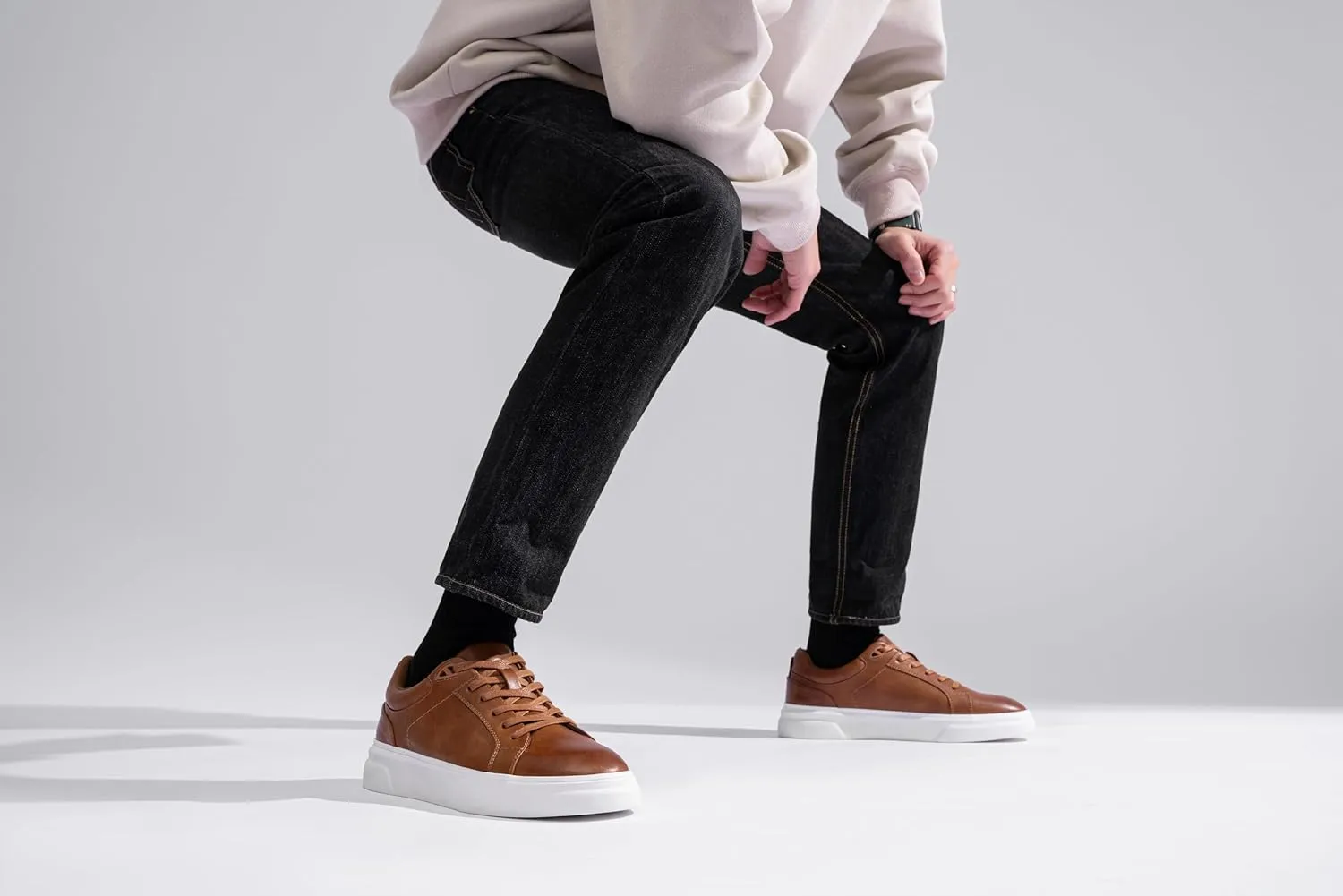 Vostey Men's Casual Shoes Fashion Sneakers Breathable Business Sneakers for Men