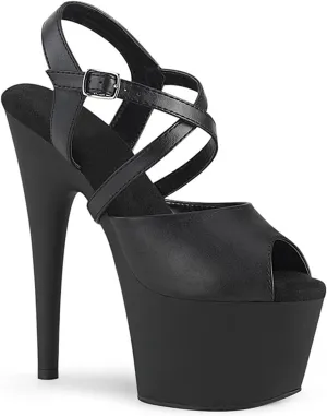 Vujkliy Women's 17 CM/6.6 in Stiletto Cross Strap Sandals Fish Mouth Waterproof Platform Nightclub Catwalk High Heel Sandals