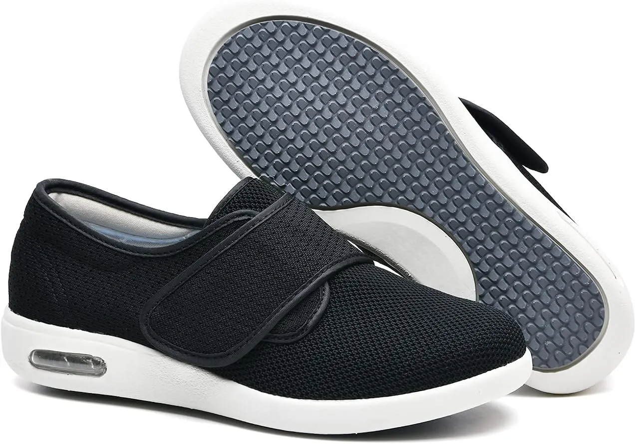 W&LESVAGO Women's Wide Width Diabetic Shoes, Breathable Lightweight Walking Sneakers for Edema Arthritis Swollen Feet