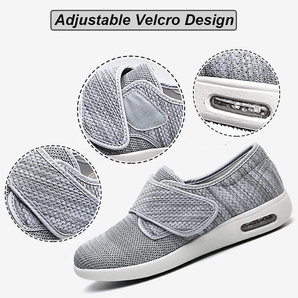 W&LESVAGO Women's Wide Width Diabetic Shoes, Breathable Lightweight Walking Sneakers for Edema Arthritis Swollen Feet