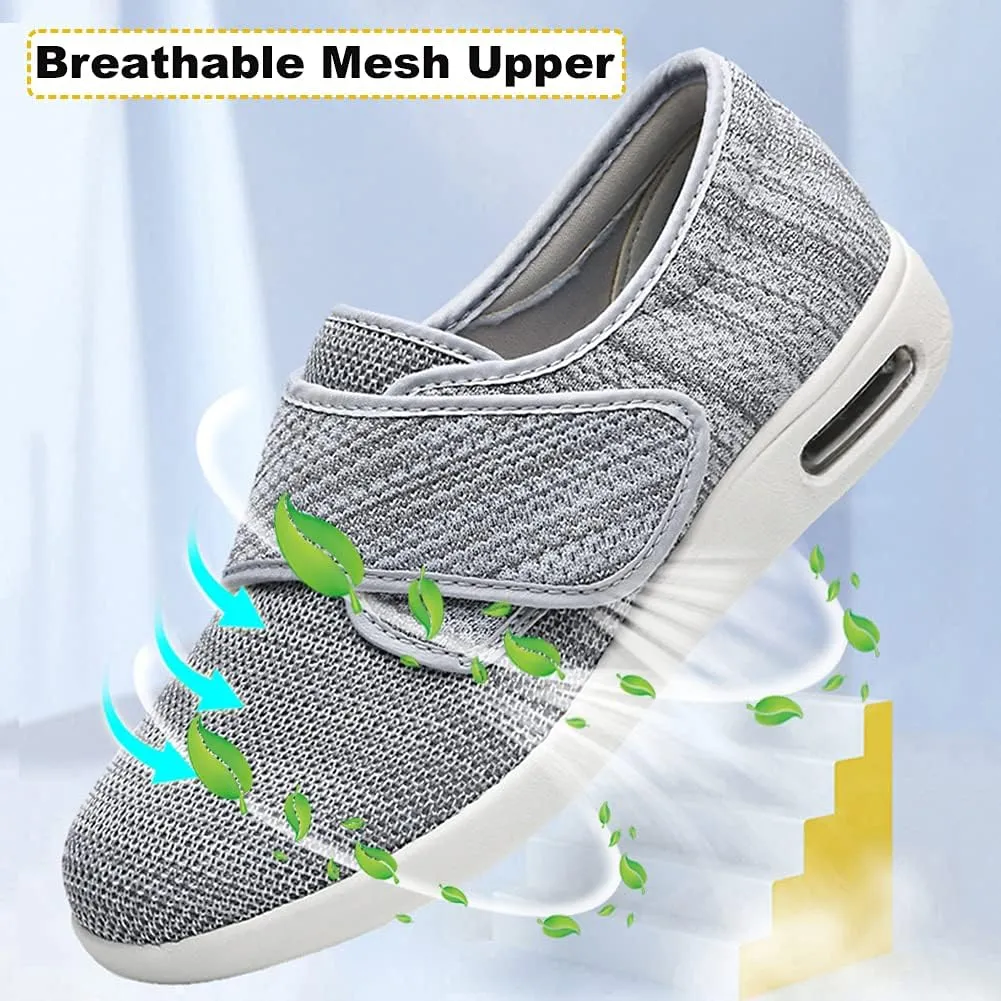 W&LESVAGO Women's Wide Width Diabetic Shoes, Breathable Lightweight Walking Sneakers for Edema Arthritis Swollen Feet