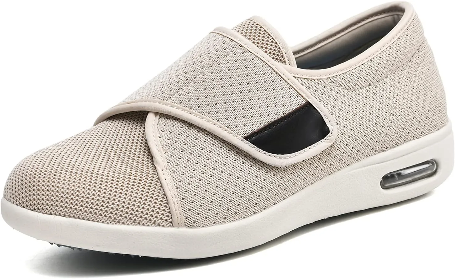 W&LESVAGO Women's Wide Width Diabetic Walking Shoes with Adjustable Closures,Non-Slip Lightweight Sneakers with Classic Air Cushion for Diabetic Edema Plantar Fasciitis