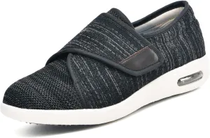 W&LESVAGO Women's Wide Width Diabetic Walking Shoes with Adjustable Closures,Non-Slip Lightweight Sneakers with Classic Air Cushion for Diabetic Edema Plantar Fasciitis
