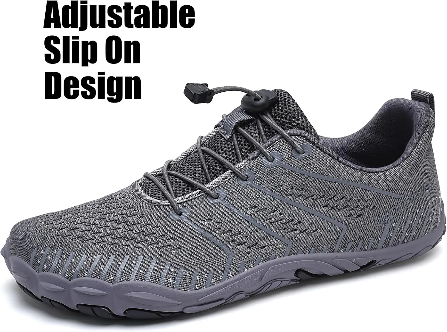 WateLves Barefoot Shoes Women Men Anti Slip Water Shoes Wide Toe Breathable Walking Shoes Minimalist Zero Drop Sneakers for Beach Travel Hiking