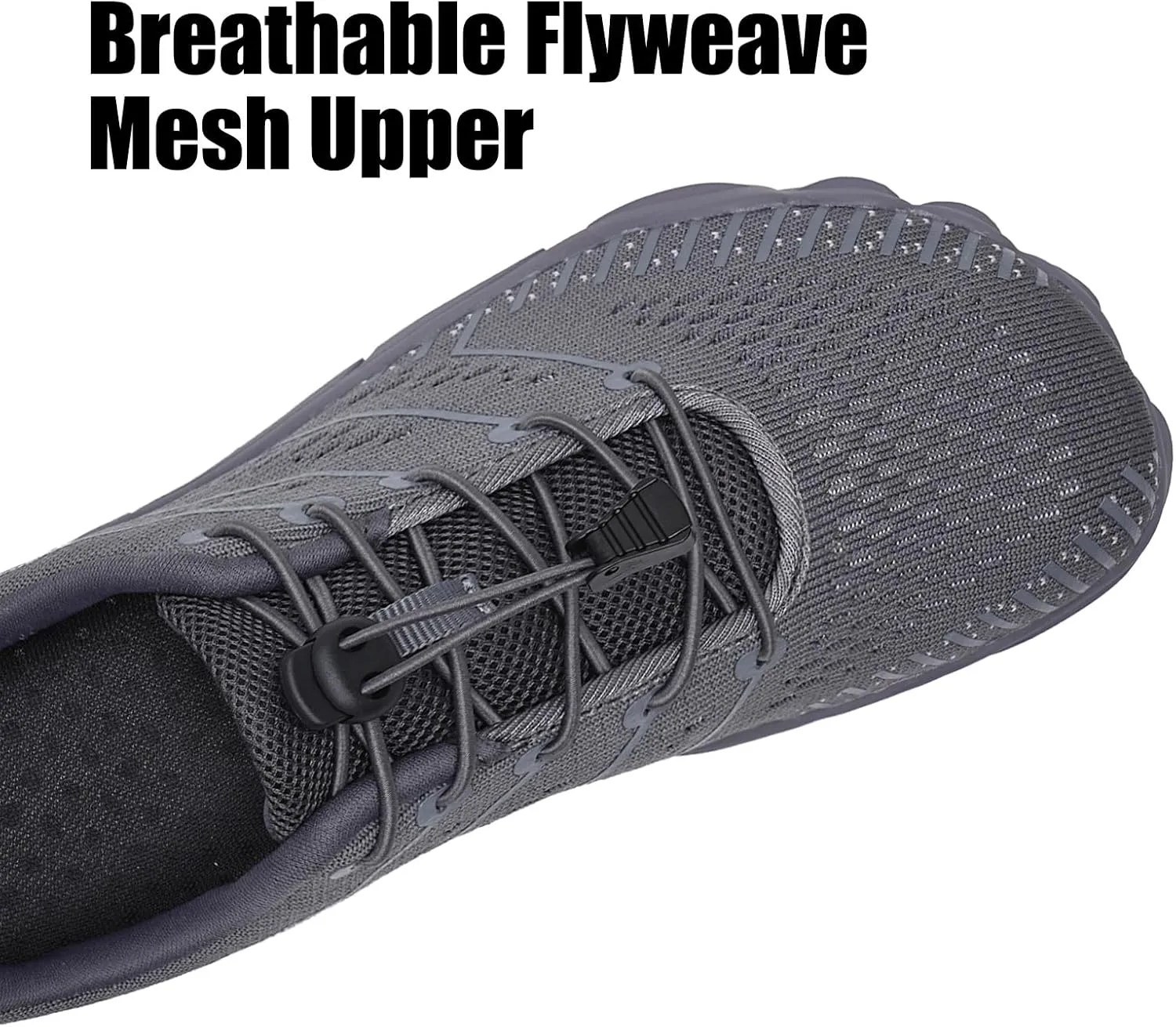 WateLves Barefoot Shoes Women Men Anti Slip Water Shoes Wide Toe Breathable Walking Shoes Minimalist Zero Drop Sneakers for Beach Travel Hiking