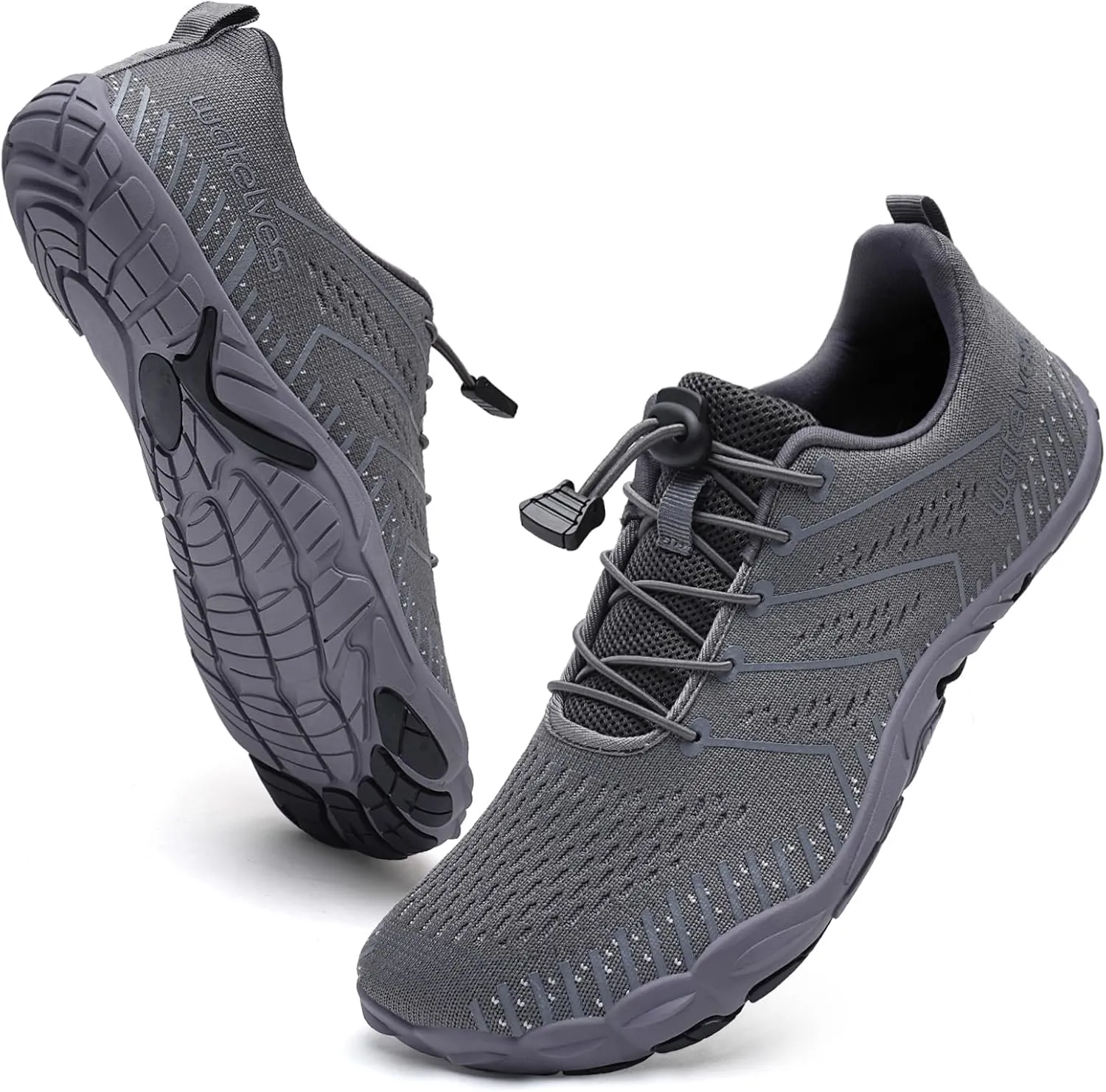 WateLves Barefoot Shoes Women Men Anti Slip Water Shoes Wide Toe Breathable Walking Shoes Minimalist Zero Drop Sneakers for Beach Travel Hiking