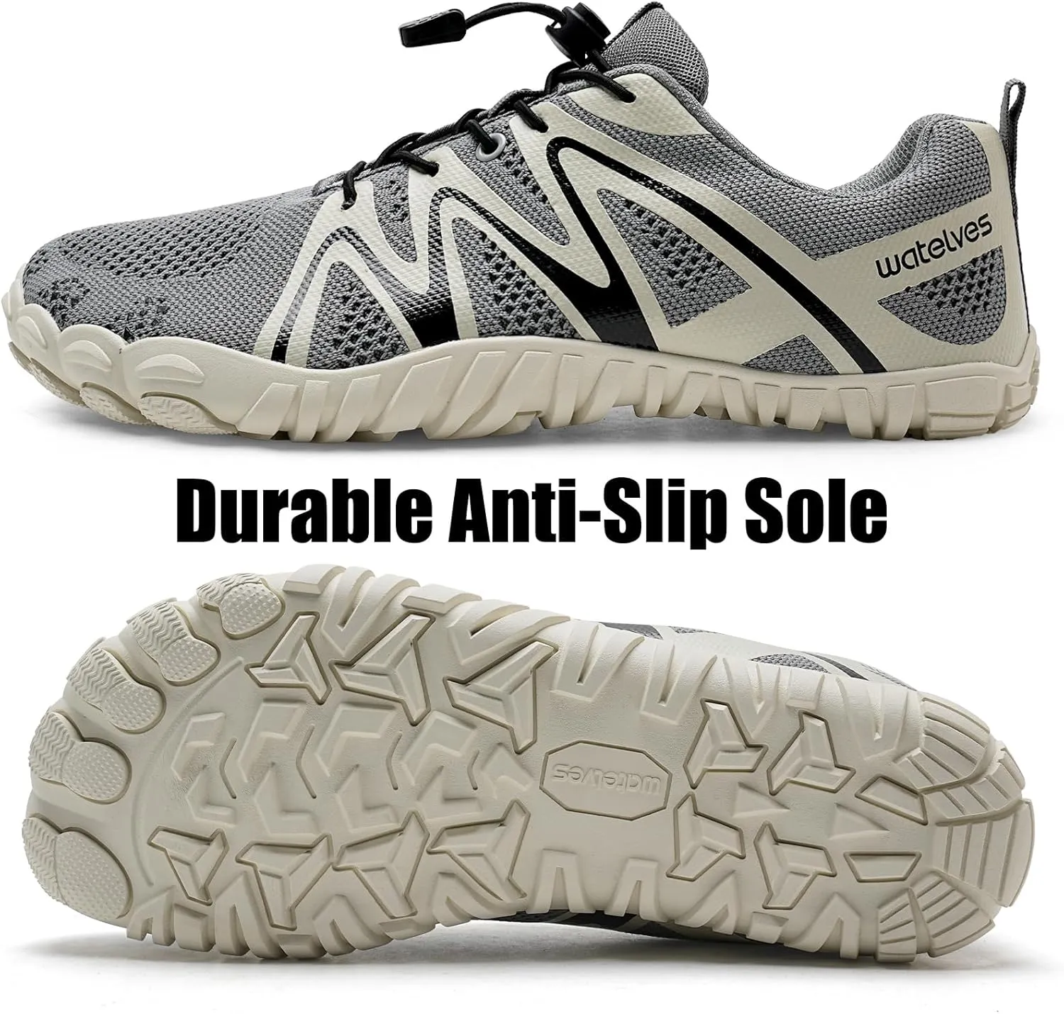 WateLves Barefoot Shoes Women Men Breathable Water Wide Toe Beach Walking Shoes Slip On Minimalist Travel Hiking Sneakers