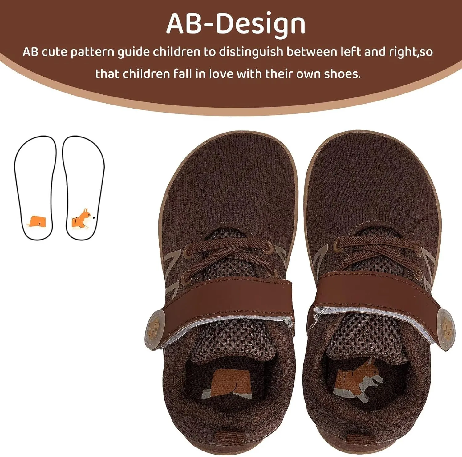 WateLves Toddler Shoes Little Kids Boys Girls Wide Barefoot Shoes Minimalist Walking Sneakers Breathable Lightweight Fit Naturally Zero Drop Sole