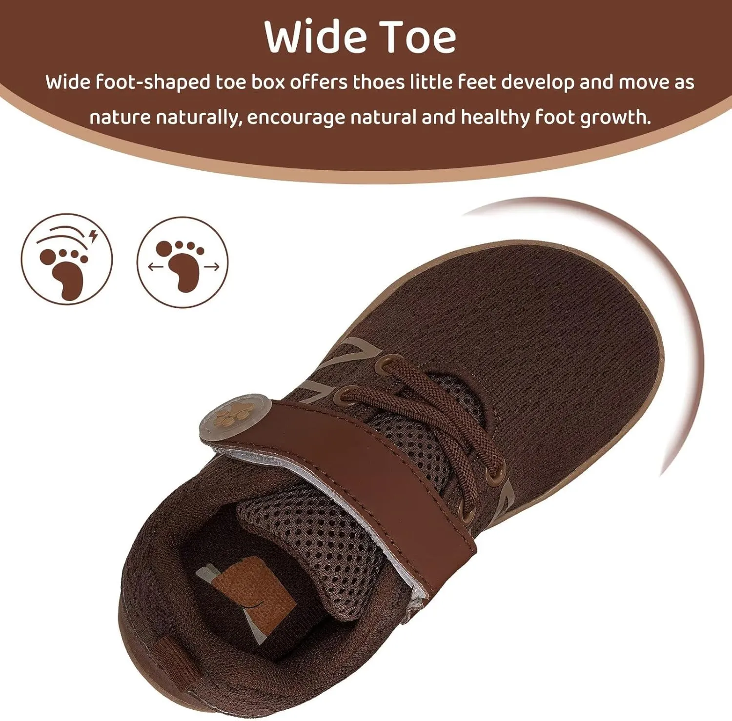 WateLves Toddler Shoes Little Kids Boys Girls Wide Barefoot Shoes Minimalist Walking Sneakers Breathable Lightweight Fit Naturally Zero Drop Sole