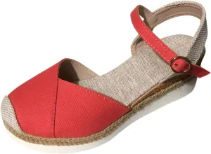 Wedge Sandals for Women 2024 Vacation Slingback Court Wedges For Women Canvas Colorblock Espadrille Wedge Shoes