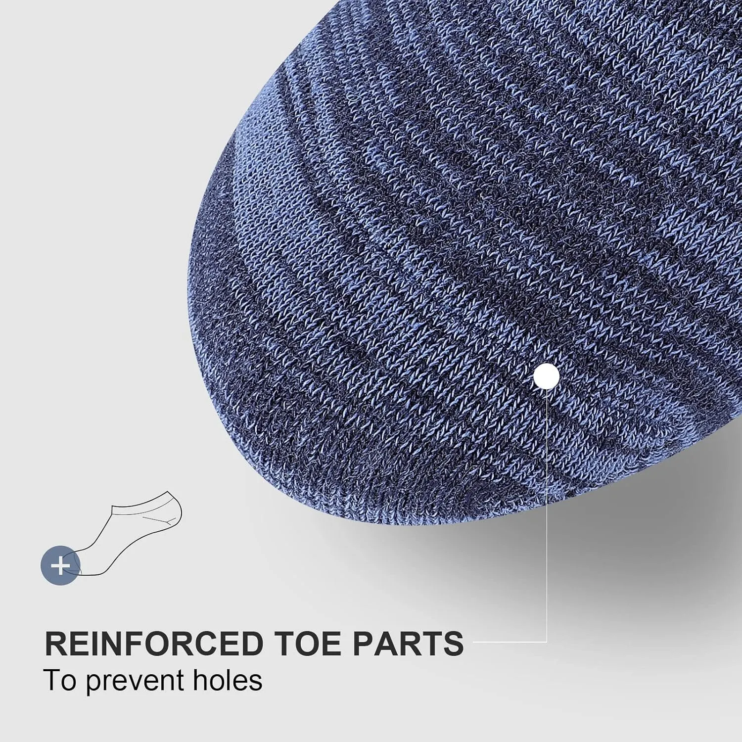 wernies No Show Socks Men, Low Cut Ankle Short Casual Cotton Socks with Non Slip Grips 6-10/11-13