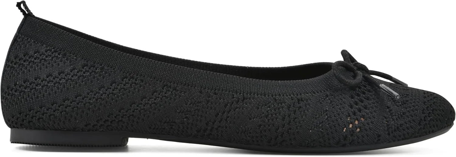 WHITE MOUNTAIN Women's Sashay Woven Knit Ballet Flat