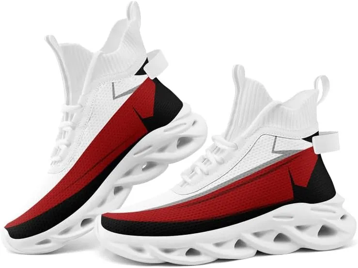 Wide Fit Fashion Sneakers for Men Women Youth Comfortable Mid-Top Athletic Winter Shoes Casual Walking Boots Ankle Support
