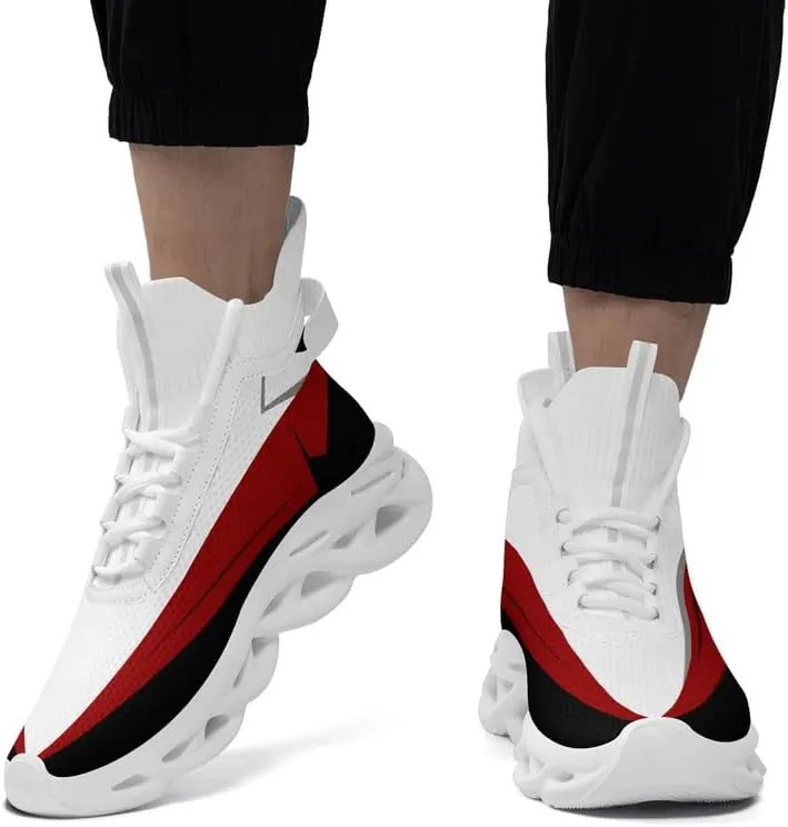 Wide Fit Fashion Sneakers for Men Women Youth Comfortable Mid-Top Athletic Winter Shoes Casual Walking Boots Ankle Support