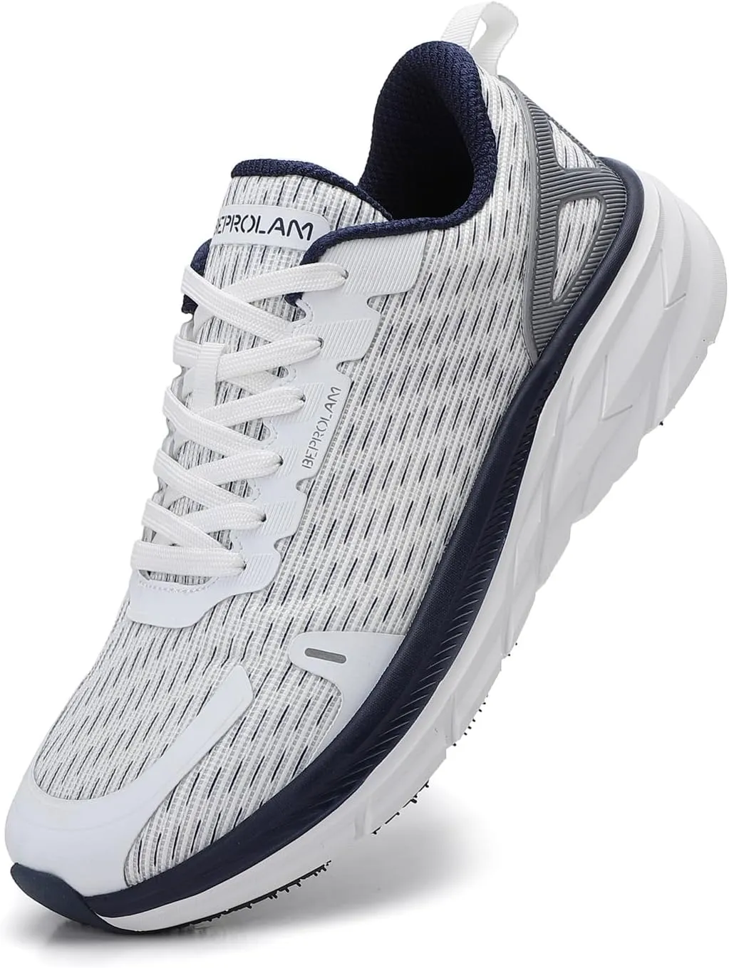 Wide Toe Box Shoes for Men | Men's Wide Walking Shoes Comfortable | Running Shoes Extra Wide Width Cushioned | Wide Sneakers Breathable for Tennis Gym WorkOut Fasciitis Swelling Bunion Plantar