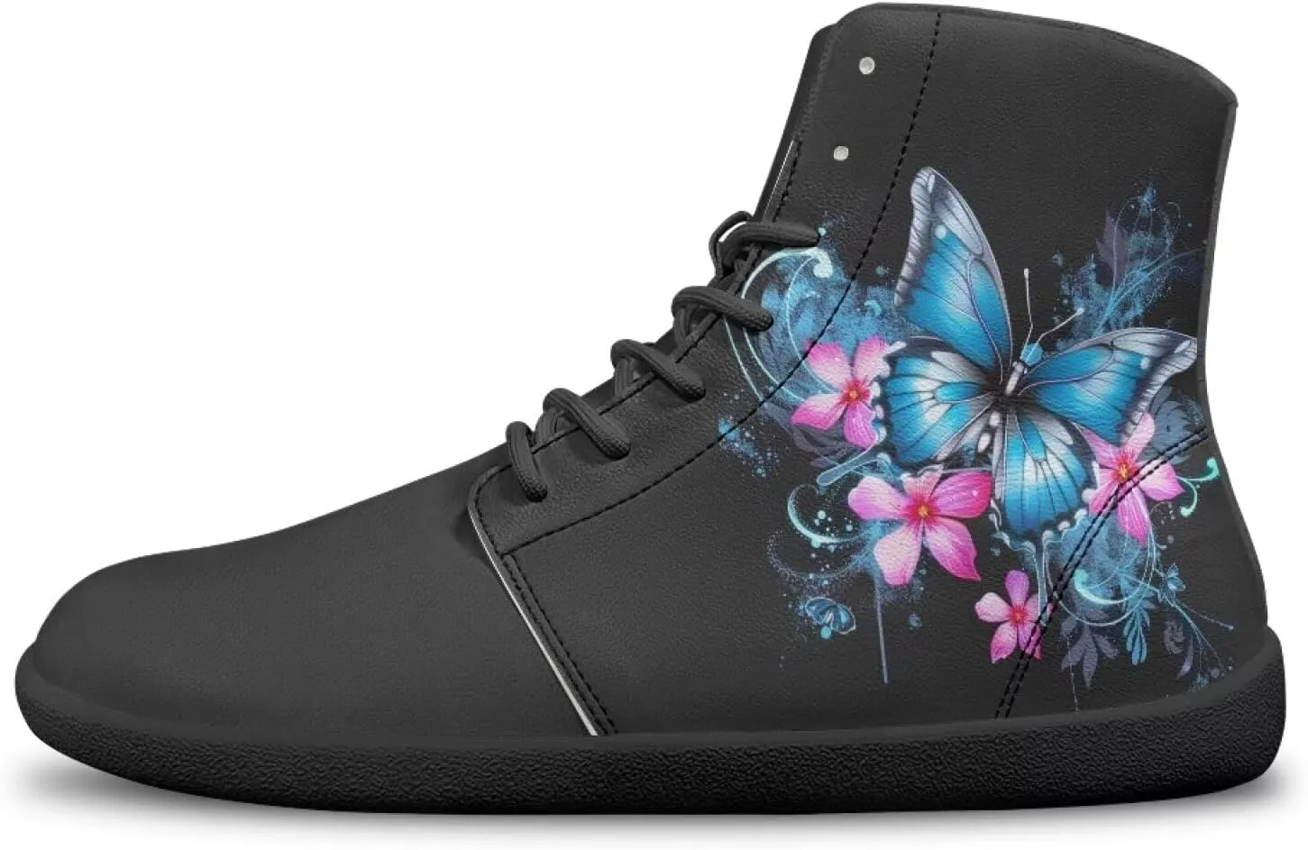 Women Men High Top Barefoot Shoes Lace Up Anti-Slip Active Sneakers