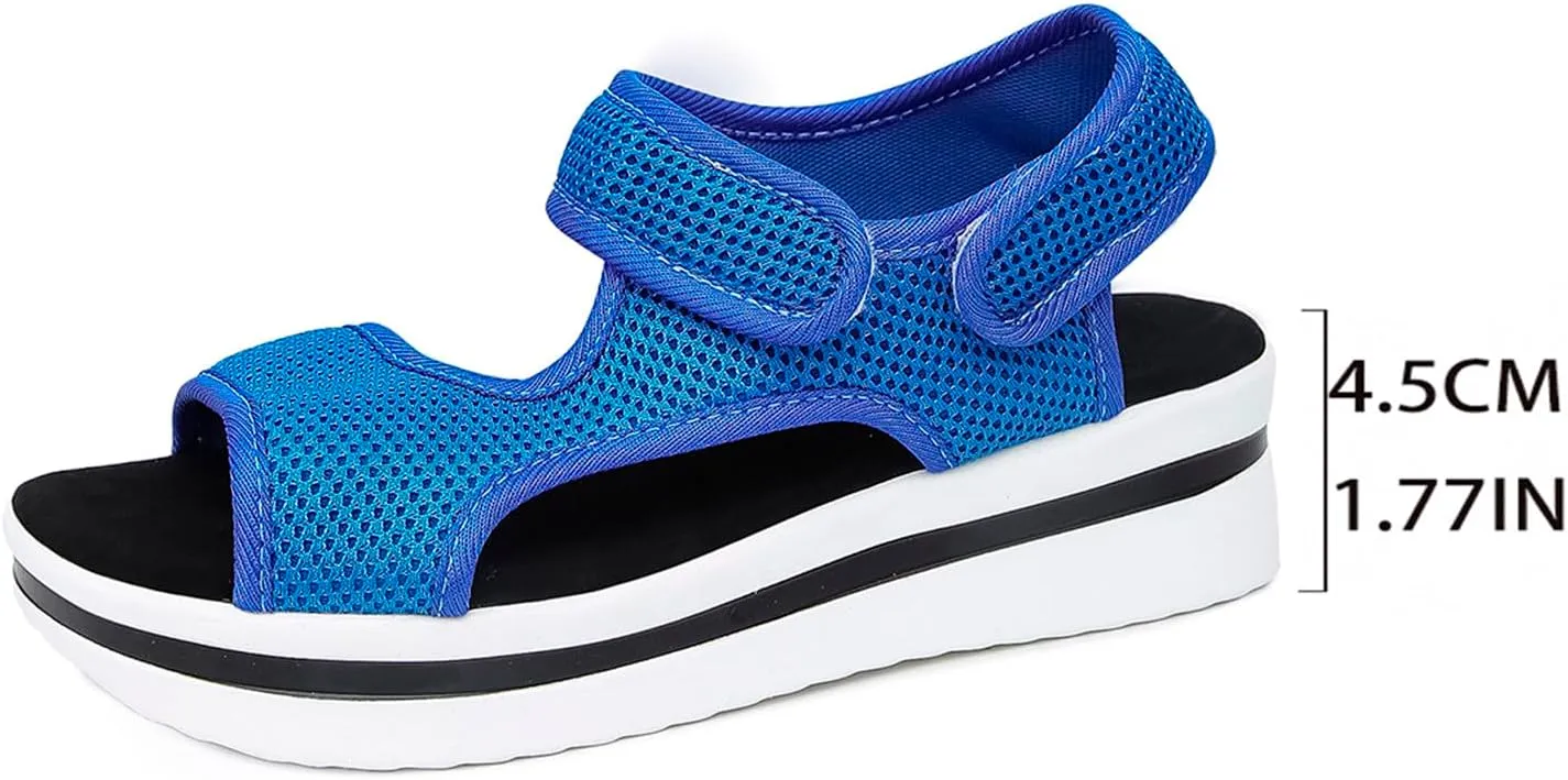 Women's 2025 Summer Sport Sandals Comfortable Lightweight Hiking Sandal Mesh Upper Adjustable Athletic Walking Shoes