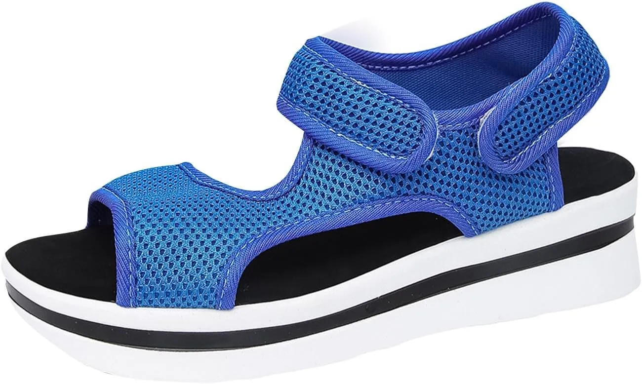 Women's 2025 Summer Sport Sandals Comfortable Lightweight Hiking Sandal Mesh Upper Adjustable Athletic Walking Shoes