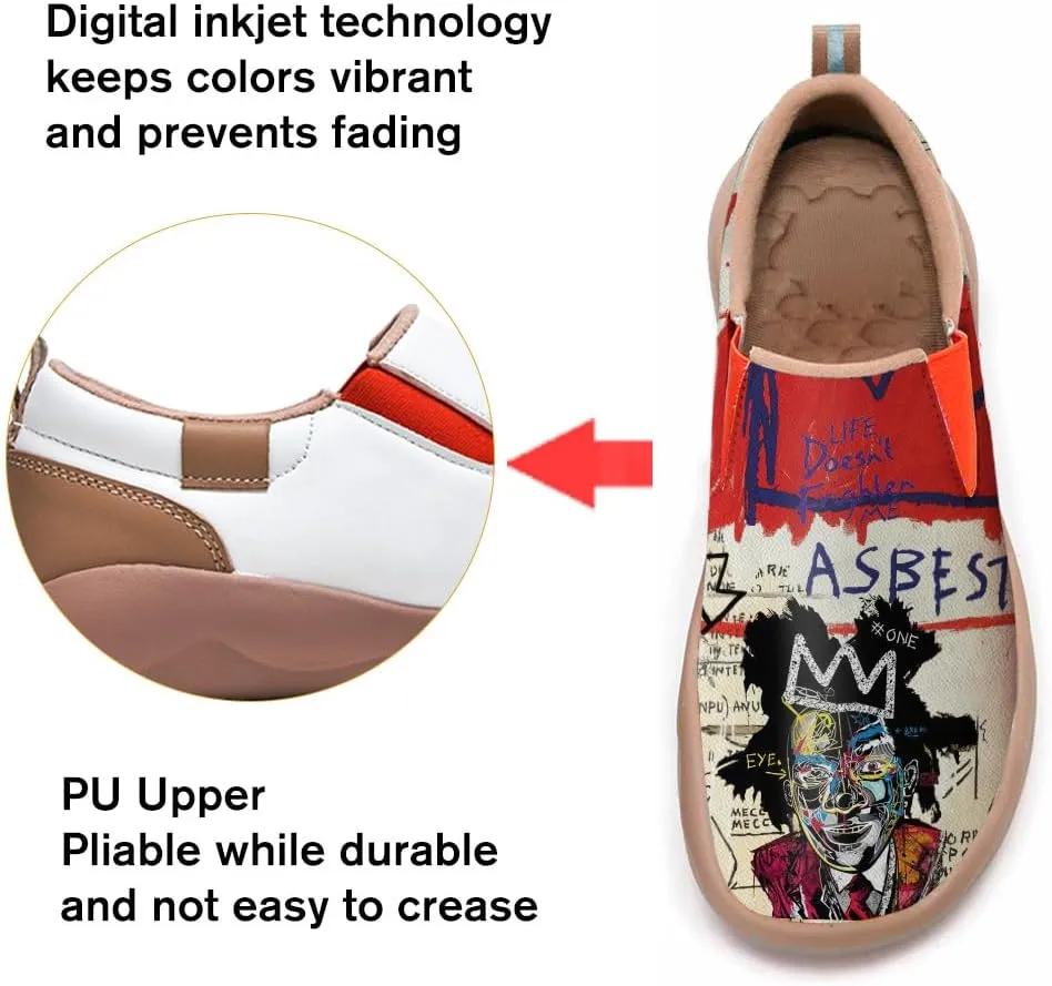 Women's Art Travel Shoes Slip On Casual Cozy Loafers Lightweight Comfort Fashion Walking Sneaker