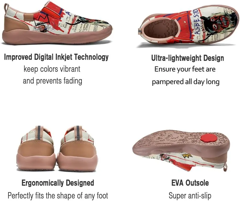 Women's Art Travel Shoes Slip On Casual Cozy Loafers Lightweight Comfort Fashion Walking Sneaker